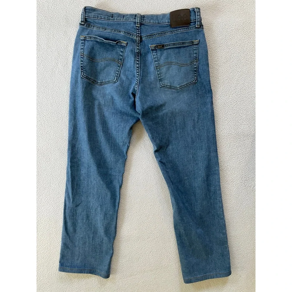 Lee Mens 31x26 Classic Fit Jeans Blue S Gene Cone Denim Stretch 2006850 Hemmed